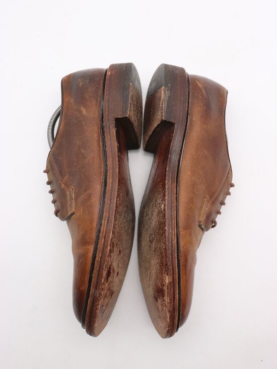 Frye John Addison Men\'s Size 11 D Brown Leather Oxford Derby Dress Casual